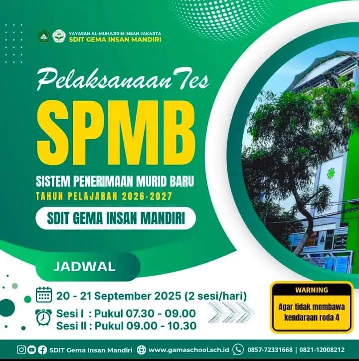 Tes SPMB SDIT Gema Insan Mandiri
